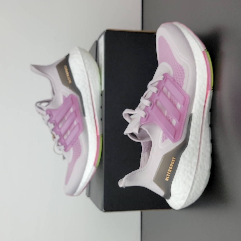 Adidas Originals Ultraboost 21 Ice Purple White Rose Women's Running Shoes